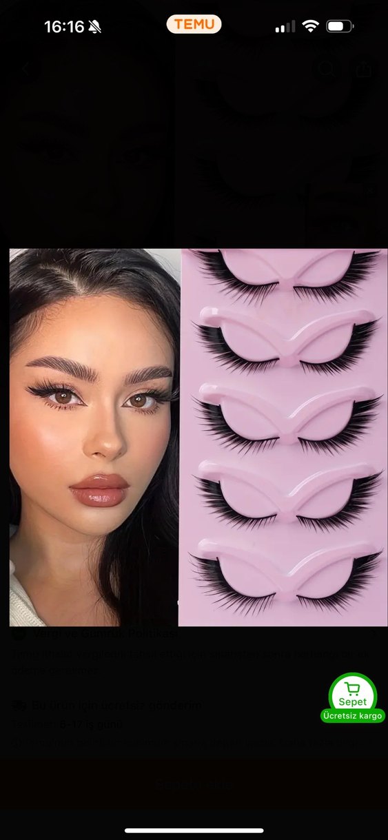 5LI KIRPIK SETİ - Görsel 3