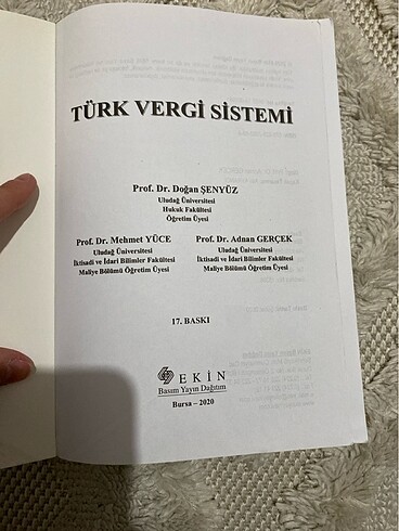 Beden Renk TÜRK VERGİ SİSTEMİ üniversite ders kitabı