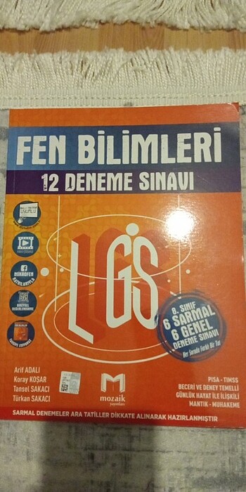 8. Sınıf fen bilimleri 12 deneme 