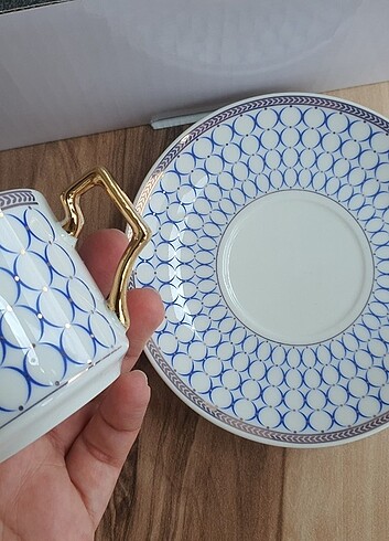  Beden karaca jolly blue ring 6li kahve fincanı
