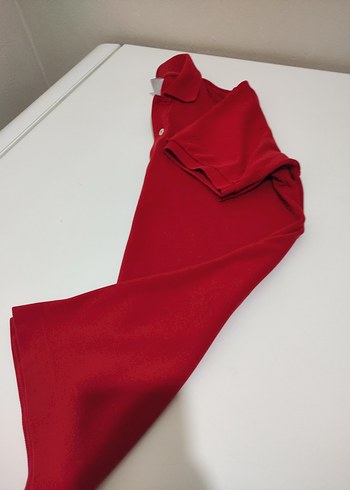 Kırmızı Erkek Polo Yaka Tişört - Görsel 8