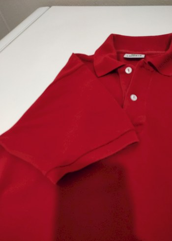 Kırmızı Erkek Polo Yaka Tişört - Görsel 5