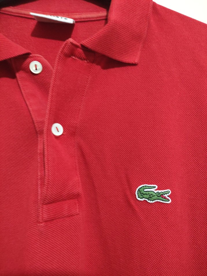 Kırmızı Erkek Polo Yaka Tişört - Görsel 3