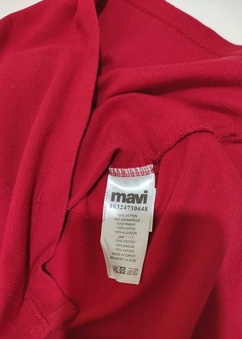 Orjinal Kırmızı Polo Yaka Kısa Kollu Erkek Tişört - Görsel 2