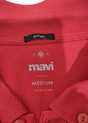 Orjinal Kırmızı Polo Yaka Kısa Kollu Erkek Tişört - Görsel 3