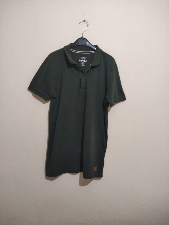 yeşil  Regular Fit Kısa Kollu Polo Tişört - Görsel 3