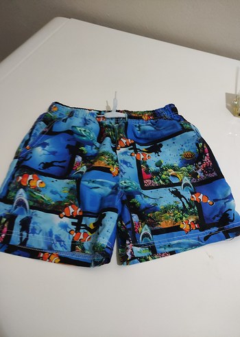 Renkli Baskılı Erkek çocuk deniz i Şort - Görsel 5