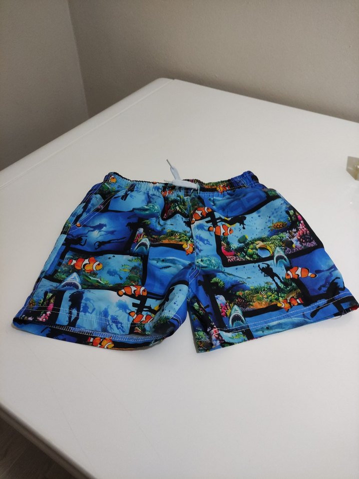 Renkli Baskılı Erkek çocuk deniz i Şort - Görsel 4