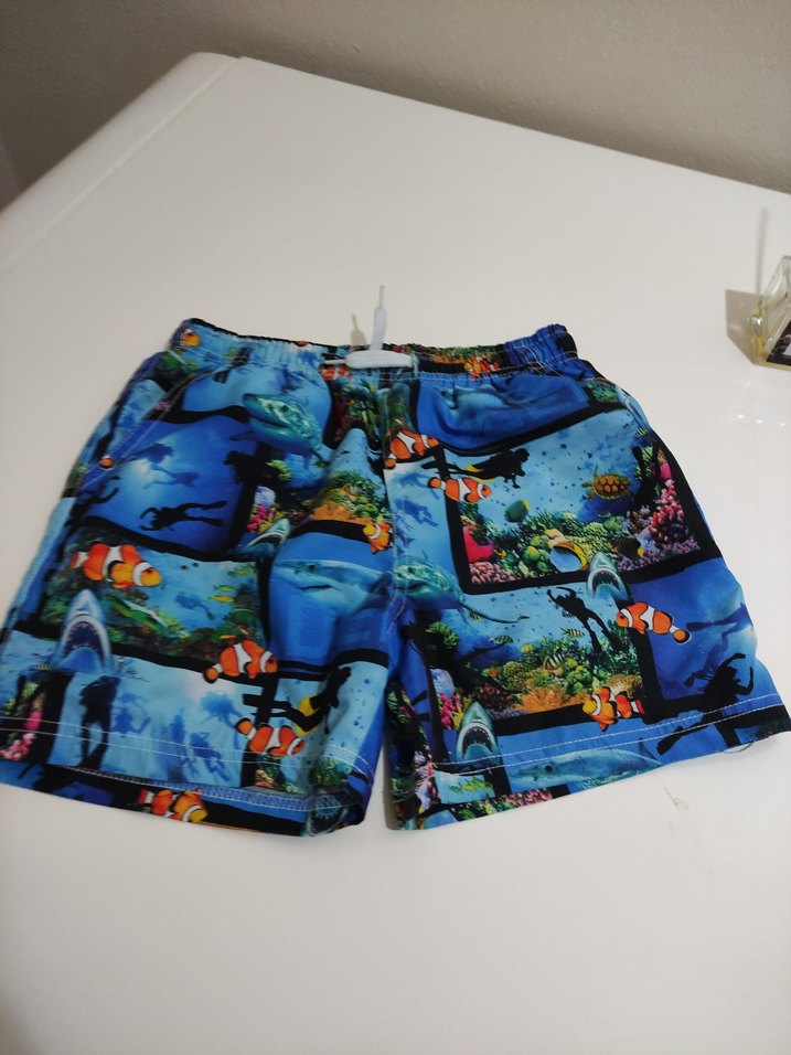 Renkli Baskılı Erkek çocuk deniz i Şort - Görsel 5
