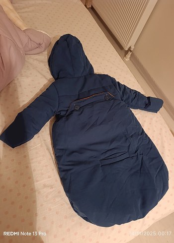 Lacivert Fermuarlı Bebek Tulumu - Görsel 4