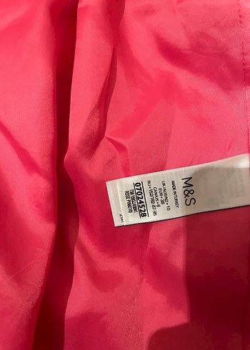 38 Beden Pembe Düğmeli Kadın Blazer Ceket