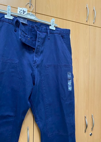 Kemer Detaylı Lacivert Erkek Kot Pantolon - Görsel 4