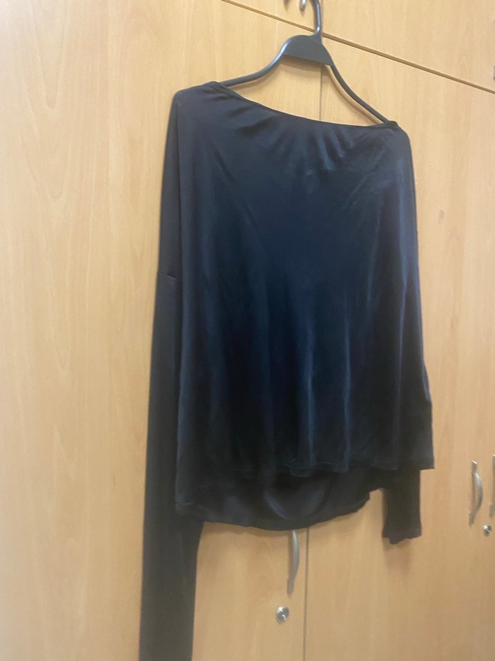 Siyah Drapeli Kadın Bluz - Görsel 4