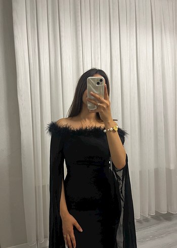s Beden Uzun Siyah Straplez Gotik Abiye Elbise