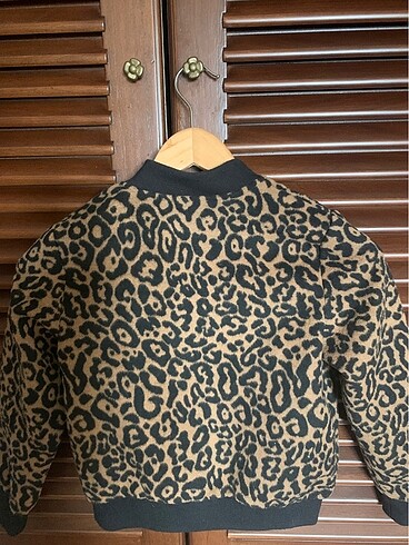 Zara Zara leopar desenli polar ceket