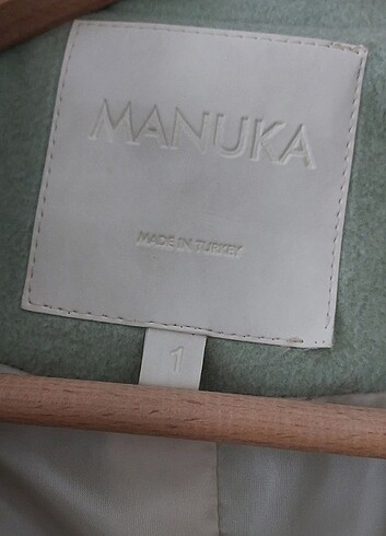 s Beden Manuka marka mint yeşili kaban 