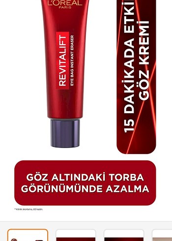 L'Oréal Revitalift lazer eyebag göz kremi