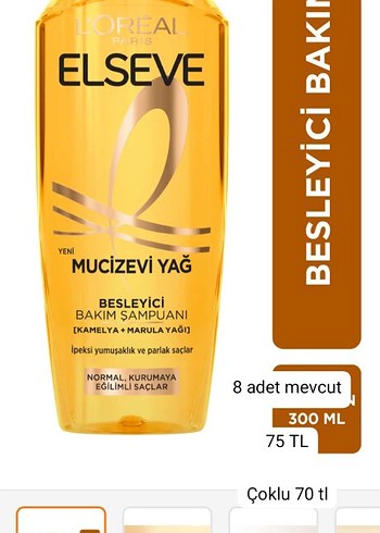 Elseve Mucizevi Yağ Besleyici Şampuan 300ml