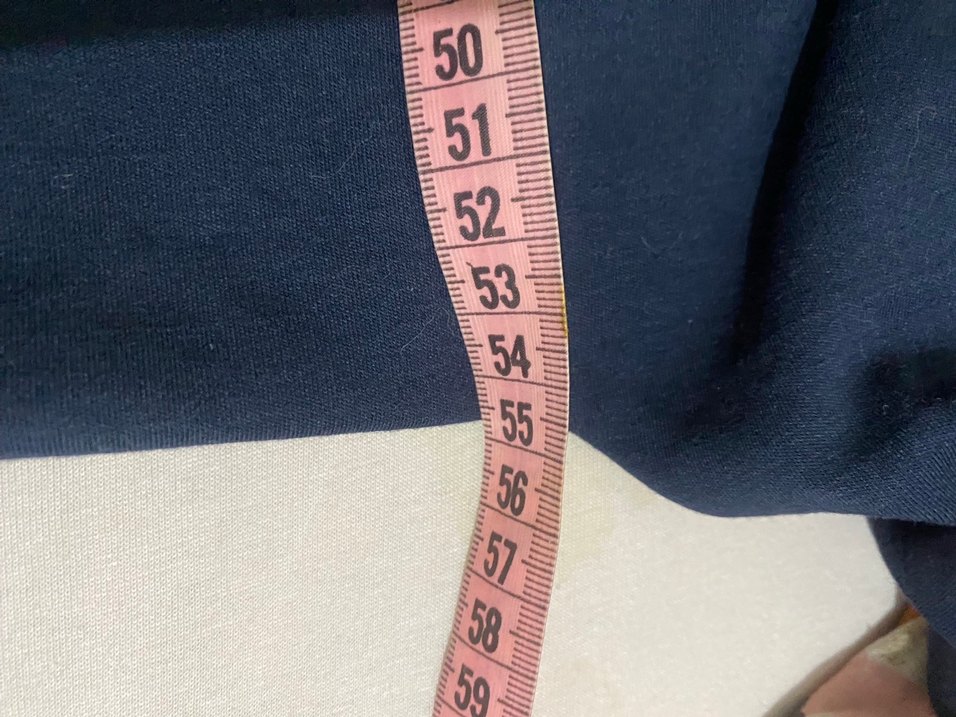 Lacivert Keten Tişörtü, Kısa Kollu - Görsel 4