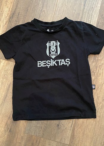 Siyah Beşiktaş Baskılı Erkek Tişört orjinal lisansli