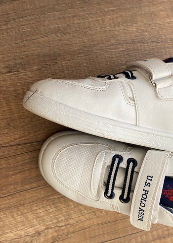 U.S Polo Assn. Beyaz Erkek Çocuk Spor Ayakkabı Uspolo
