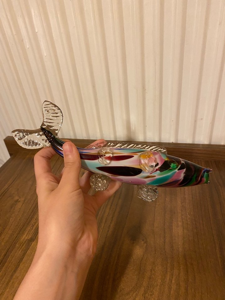 Renkli Cam Balık Figürü - Görsel 2