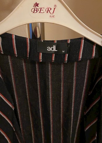 Siyah Çizgili Uzun Kollu Kadın Gömlek - Görsel 2