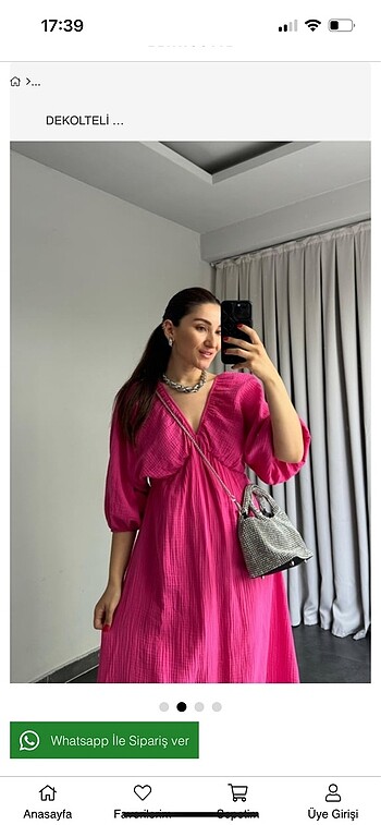 Keten elbise - Görsel 2