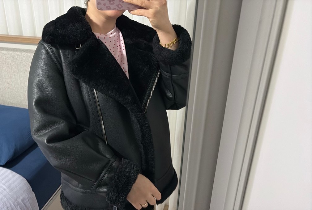 Mango suni kürk ceket - Görsel 2