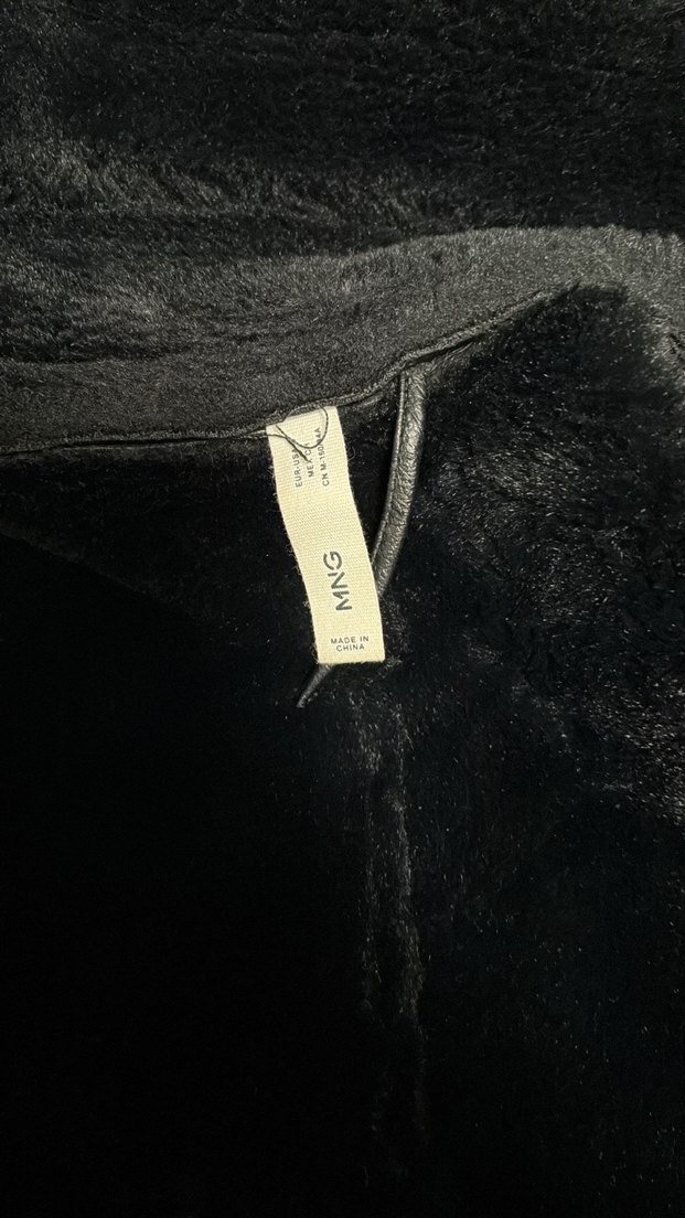 Mango suni kürk ceket - Görsel 3