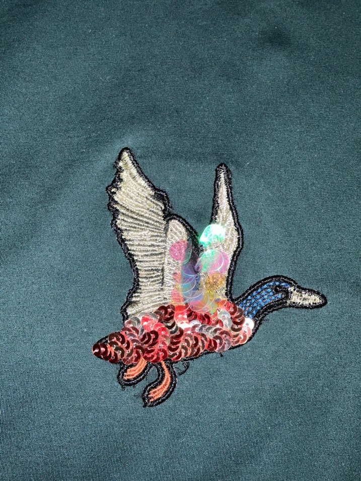 Renkli İşlemeli Boncuklu Kadın tişört - Görsel 2