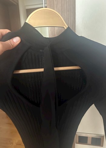 Siyah Yarım Balıkçı Yaka Kadın Kazak - Görsel 3