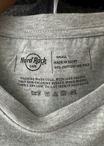 Gri Hard Rock Cafe Baskılı Kadın Tişört - Görsel 4
