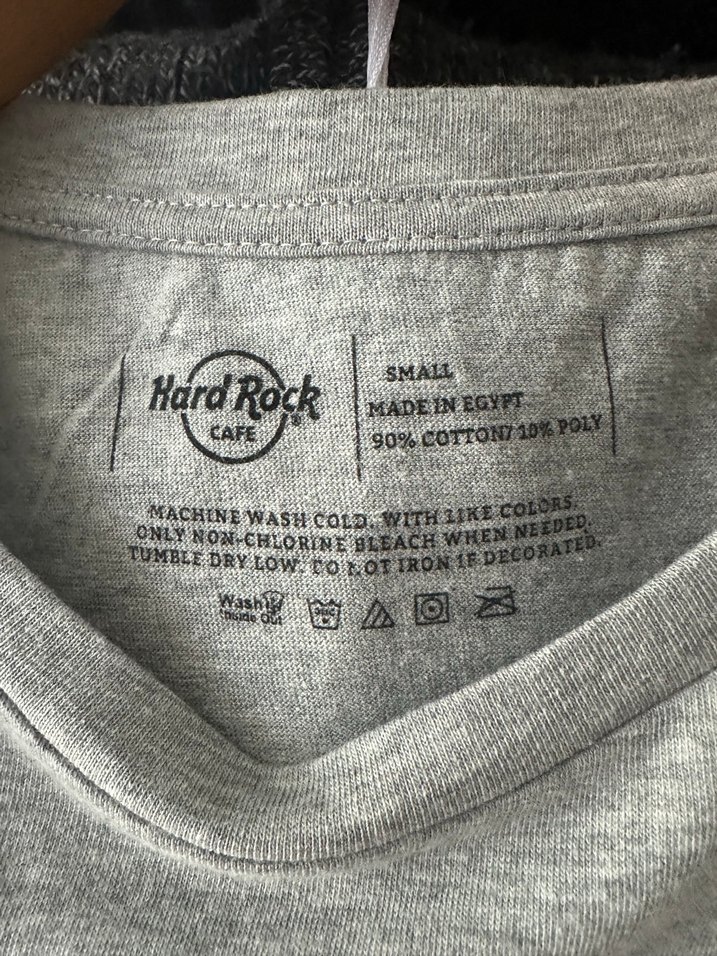 Gri Hard Rock Cafe Baskılı Kadın Tişört - Görsel 4