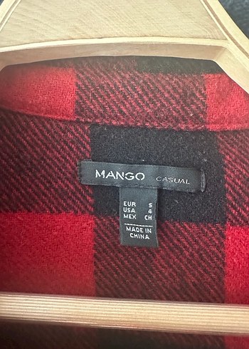 Kırmızı Ekoseli Kadın Yün Gömlek - Görsel 2