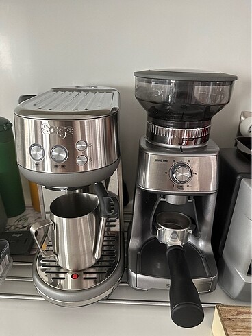 Sage bambino kahve makinesi ve sage kahve öğutucü