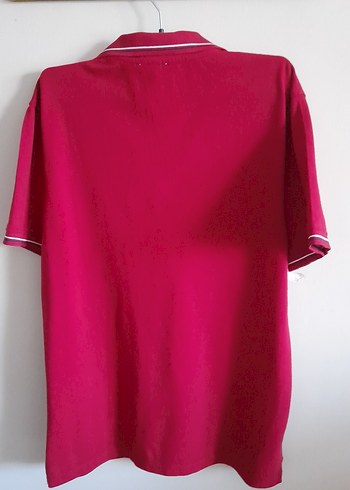 Kırmızı Erkek Polo Tişört Düğmeli Yaka - Görsel 2