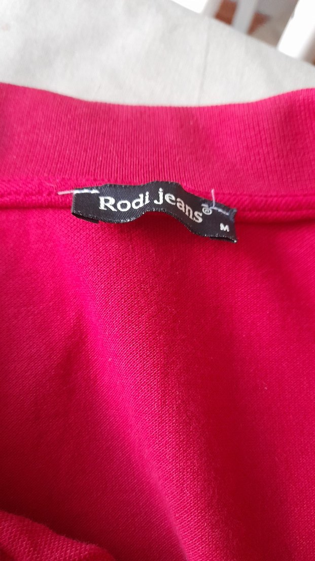 Kırmızı Erkek Polo Tişört Düğmeli Yaka - Görsel 3