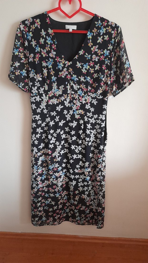 Çiçek Desenli Twist marka Uzun  Elbise - Görsel 2