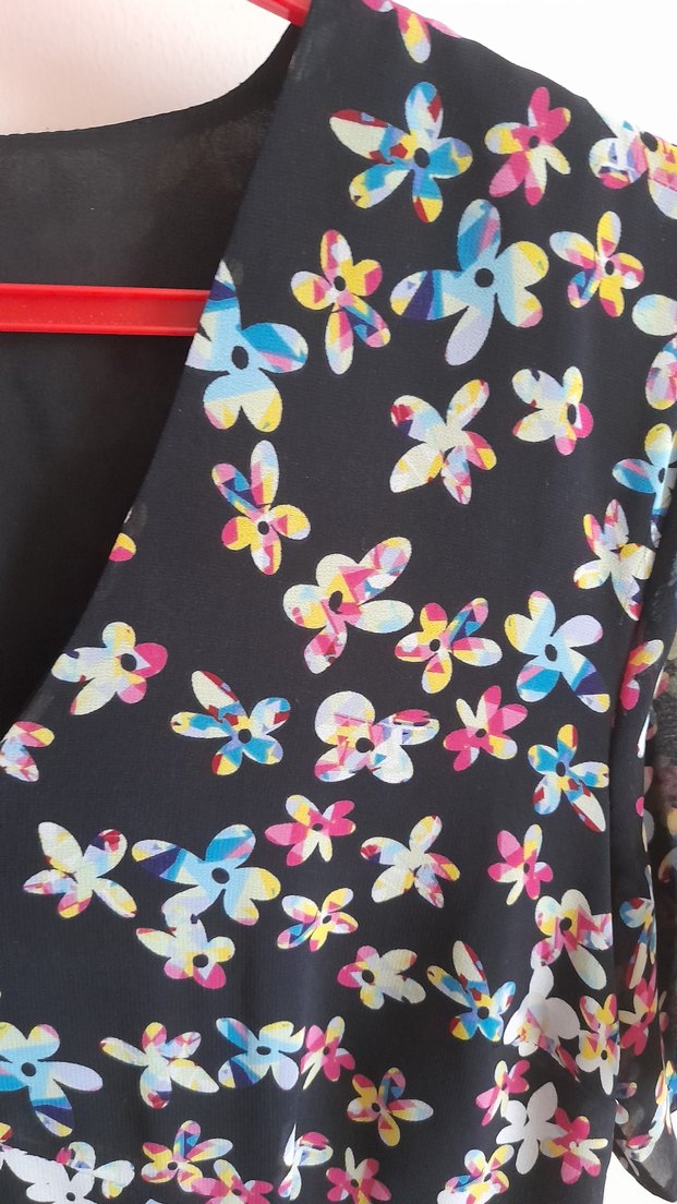 Çiçek Desenli Twist marka Uzun  Elbise - Görsel 4