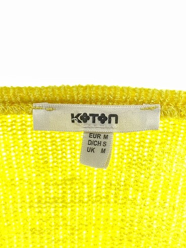 m Beden sarı Renk Koton Kazak / Triko %70 İndirimli.