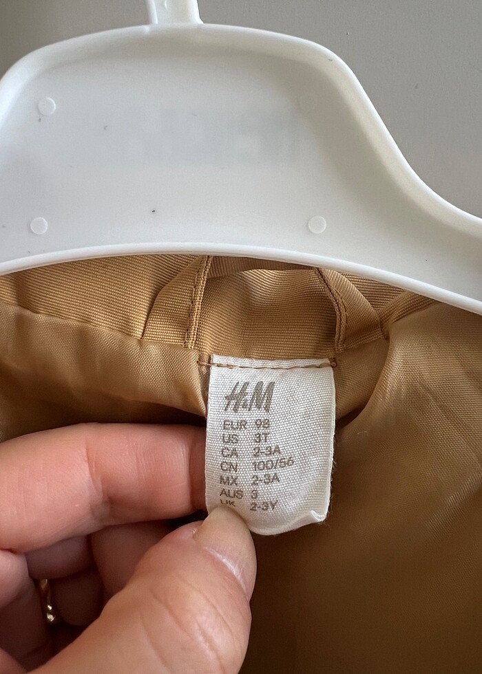 H&m kullanılmamış mevsimlik yağmurluk 2-3 yaş - Görsel 3