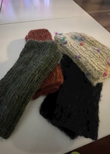 Bohem Tarz Örgü Kadın Eldiveni - Görsel 6