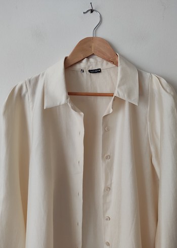 Zara Zara marka tereyağ sarısı renkli gömlek