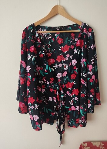 Zara marka çiçekli kimono bluz