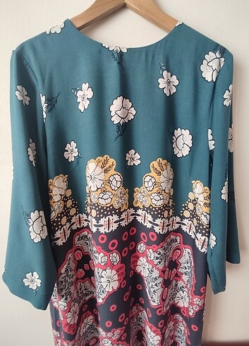H&M H&M marka yeşil desenli elbise