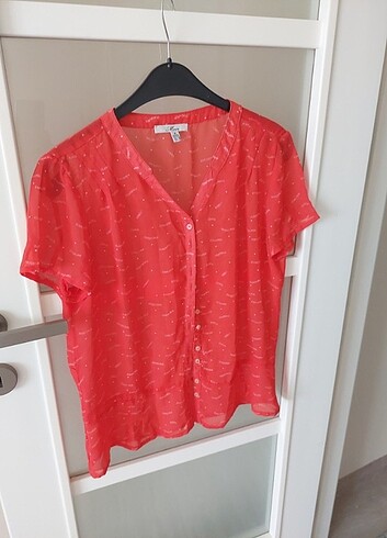 Mavi marka şifon gömlek - Görsel 2