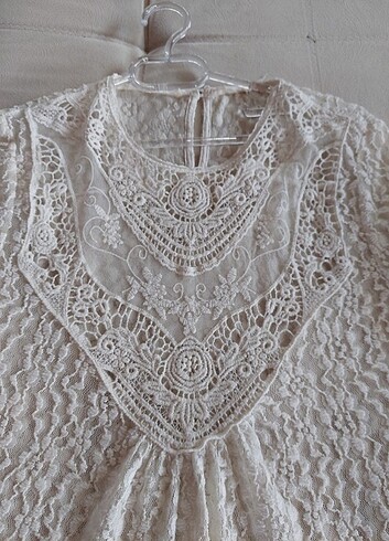 Zara dantelli bluz - Görsel 2