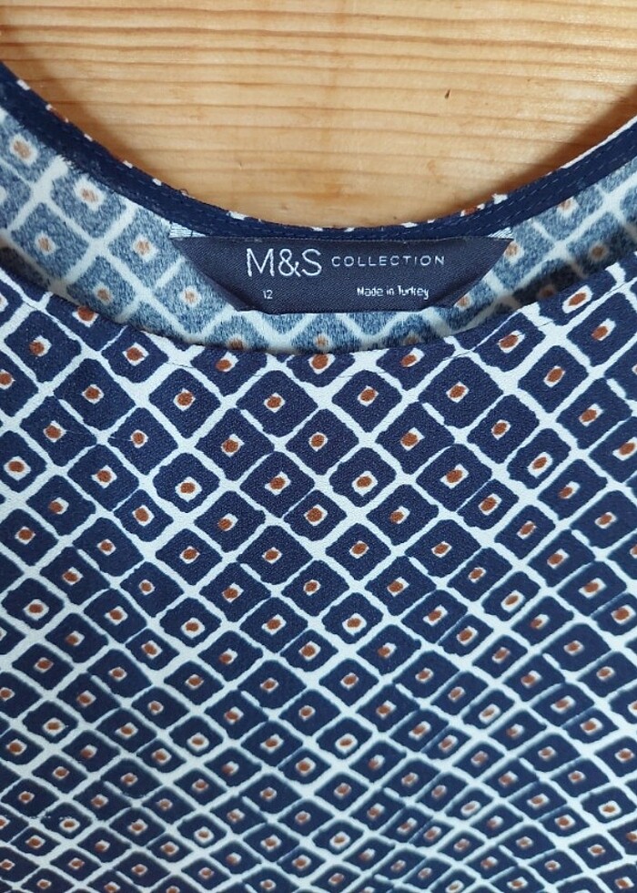 M&S  sıfır kol bluz - Görsel 2