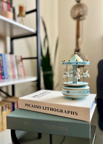 Mavi beyaz dekor kutu - Görsel 5